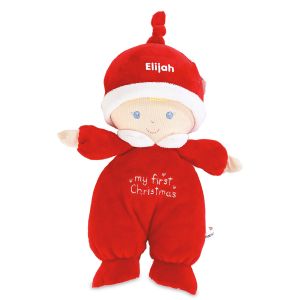 My First Personalized Christmas Blonde Doll 