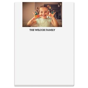 Photo Family Name Personalized Notepad