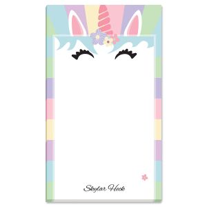 Rainbow Unicorn Personalized Notepad