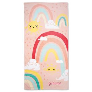 Rainbow Personalized Towel