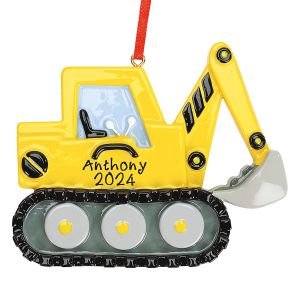 Excavator Christmas Ornament