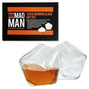 Tilted Personalized Bourbon Glasses