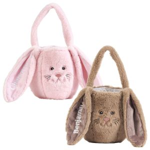 Furry Bunny Personalized Easter Basket