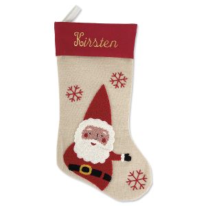 Santa Personalized Tufted Stocking