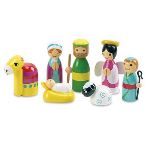 Wooden Nativity Play Set