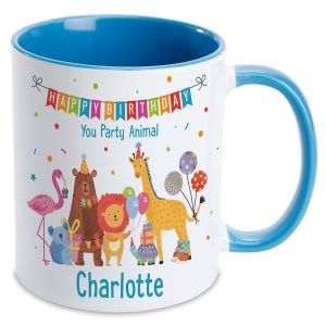 Party Animals Personalized Birthday Mug