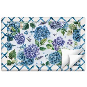 Blue Hydrangea Disposable Placemat Pad