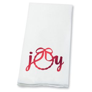 Christmas Joy Foil Disposable Hand Towels