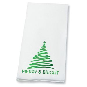 Merry & Bright Foil Disposable Hand Towels