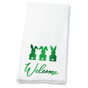 Easter Welcome Foil Disposable Hand Towels