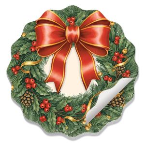 Holiday Wreath Paper Placemats