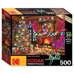 Light Up Puppies Christmas Puzzle