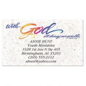 With God Business Card