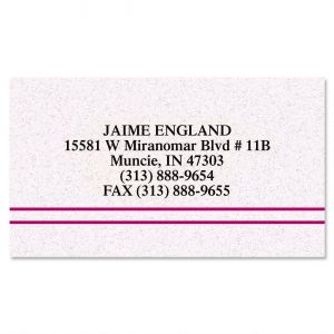 Burgundy Stripe Designer Business Cards