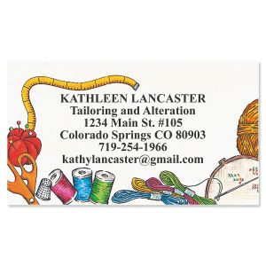 Needlecrafts Designer Business Cards