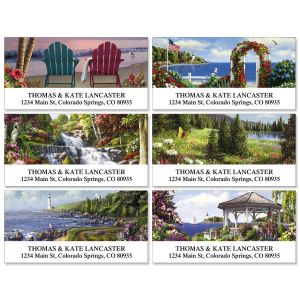 Scenery Deluxe Address Labels  (6 designs)