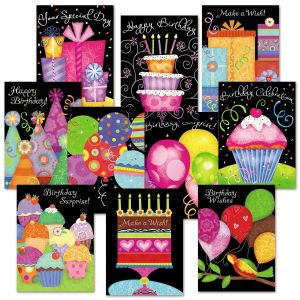 Brights Birthday Cards Value Pack