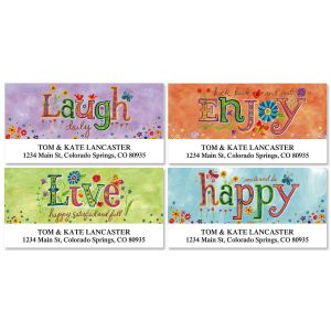 Happy Thoughts Deluxe Address Labels