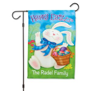 Personalized Easter Garden Flag
