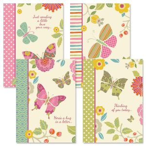 Butterfly Cheer Thinking of You Cards and Seals