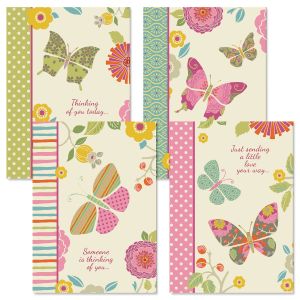 Butterfly Cheer Thinking of You Cards and Seals