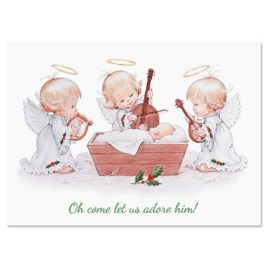 Angels Rejoice Religious Christmas Cards