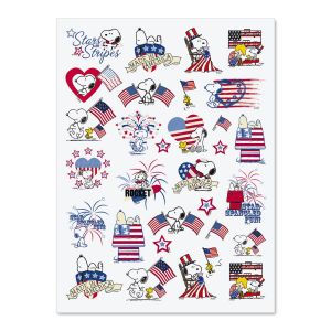 Patriotic Snoopy™ Stickers