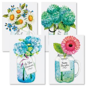 Mason Jar Get Well Cards and Seals
