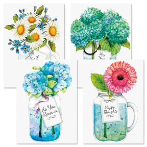 Mason Jar Get Well Cards and Seals