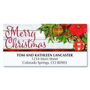 christmas address labels santa snowflake current catalog