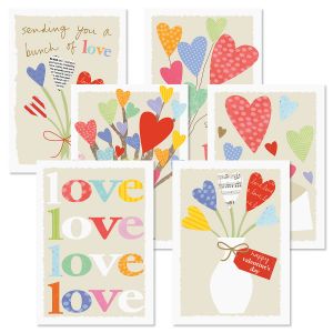 Share Love Valentines Day Cards and Seals