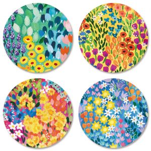 Floral Garden Seals (4 Designs)