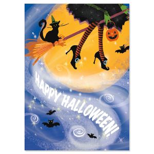 Witch Legs Halloween Cards