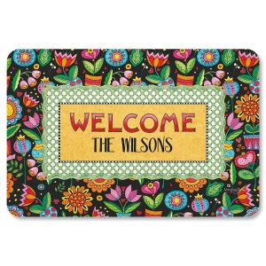 Mary Engelbreit® Personalized Floral Welcome Mat 