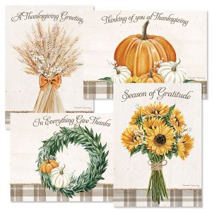 Harvest Notes Thanksgiving Cards