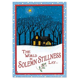 Solemn Stillness Religious Christmas Cards