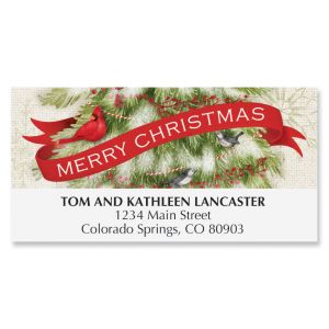 Winter Tree Deluxe Address Labels