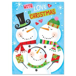 Snowman Recordable Message Holiday Greeting Card 