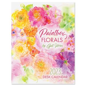 2023 Paintbox Floral Desk Calendar