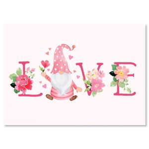 Gnome Personalized Valentines Card