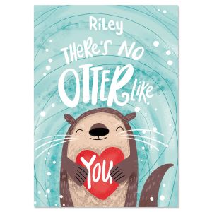 No Otter Personalized Valentine Card