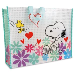 PEANUTS® Flowertops Large Shopping Tote Bag - BOGO