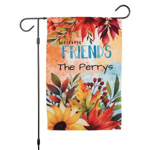 Autumn Welcome Personalized Garden Flag