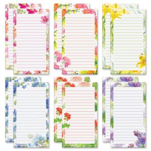 Paintbox Floral Magnetic Shopping List Pads