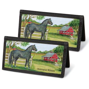 Horse Farm Checkbook Covers