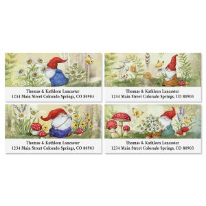 Woodland Gnomes Deluxe Address Labels (4 Designs)