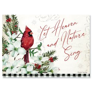 Winter Cardinal & Dogwood Christmas Cards