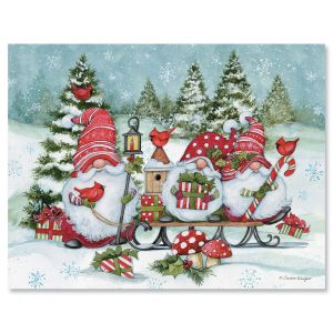 Christmas Gnomes Note Cards