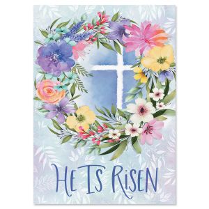 Easter Wreath Faith Easter Cards