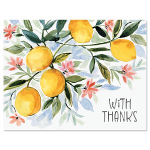 Lemons Thank You Note Cards